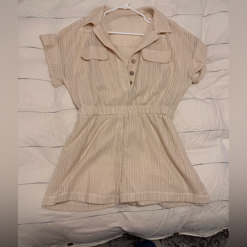 Vici Collection lace romper, size L